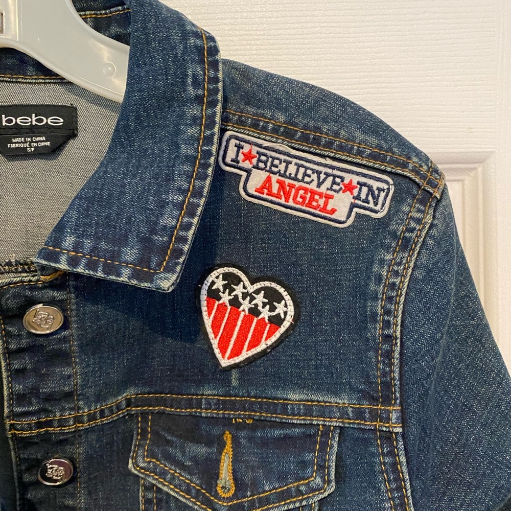 Bebe Patch Jean Jacket - image 3